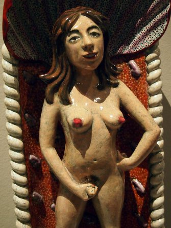 Carole Windham - Venus with a Penis, 2008. This sculpture, which challenges gender stereotypes and the ultimate taboo, is on display as part of the Subversive Design exhibition in Brighton to 9 March 2014