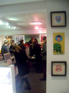 Valentine's Party crowd at art schism