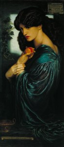 Proserpine, by Dante Gabriel Rossetti, a founder of the pre-Raphaelite brotherhood.