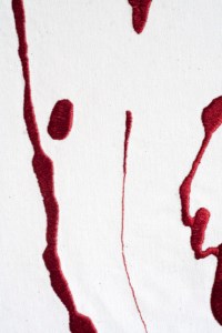 Shelley Morrow Red Thread detail