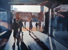  Artist: Sam Hewitt Title: The Threshold Size: 104 x 76 cm Medium: Oil and chalk on linen Price: £1600 